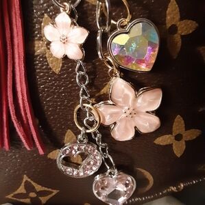 Purse charm/keychain. PINK
